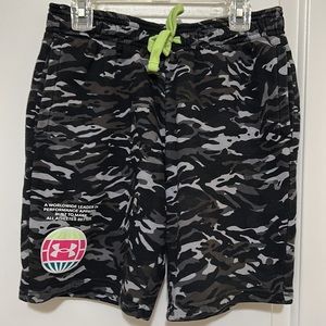 Boys Under Armour Camo Fleece Shorts